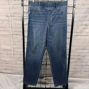 SPANX Vintage Indigo Denim Jeans 2X High Rise Straight Leg US 24